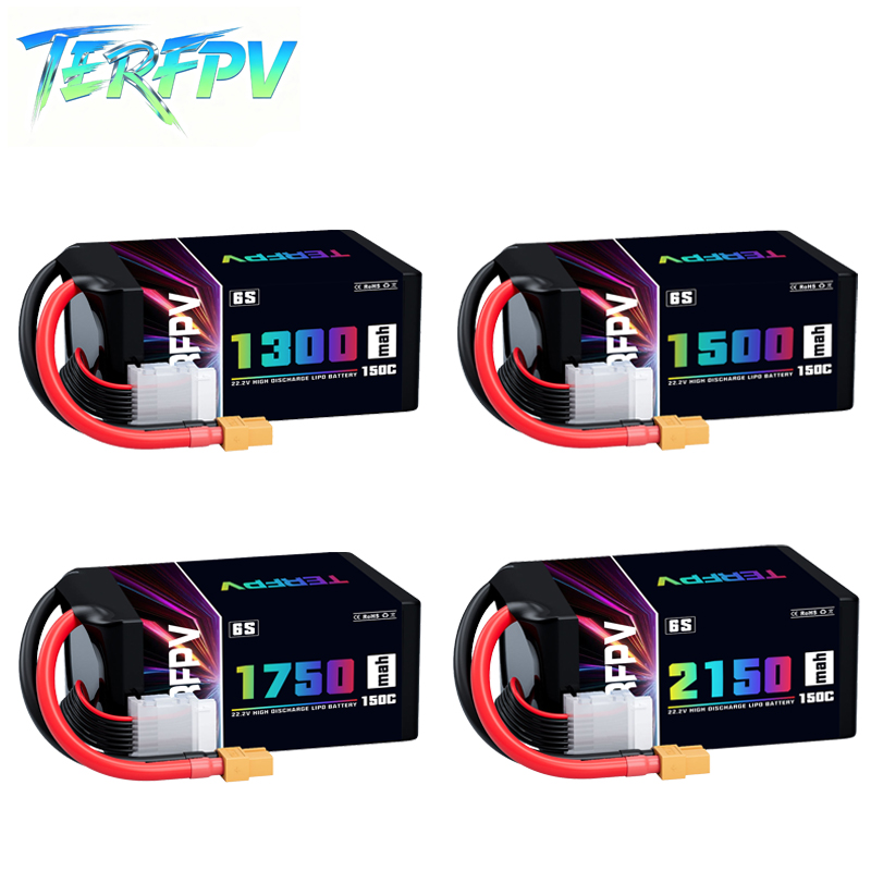 Drone Battery Plate - Batterie Lipo TERFPV 6S 22.2V 1300/1500/1750./2150mAh